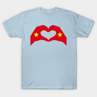 We Heart Vietnam Patriot Flag Series (Double) T-Shirt